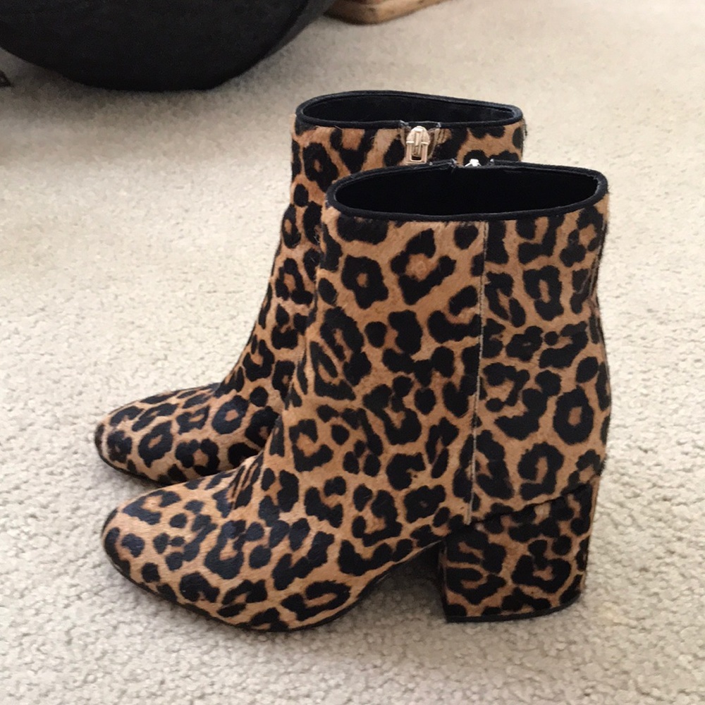 Sam Edelman Leopard Booties - Picture 2 of 6